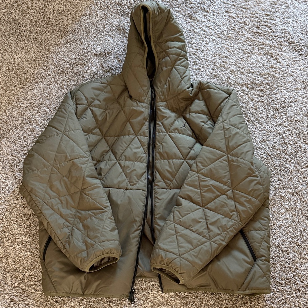 Jordan Olive Green Puffer Jacket